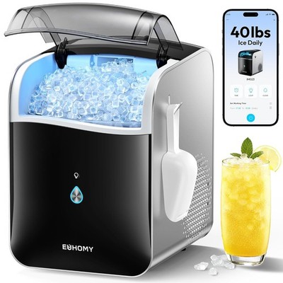 40 lb Nugget Ice Maker EUHOMY Smart App Control