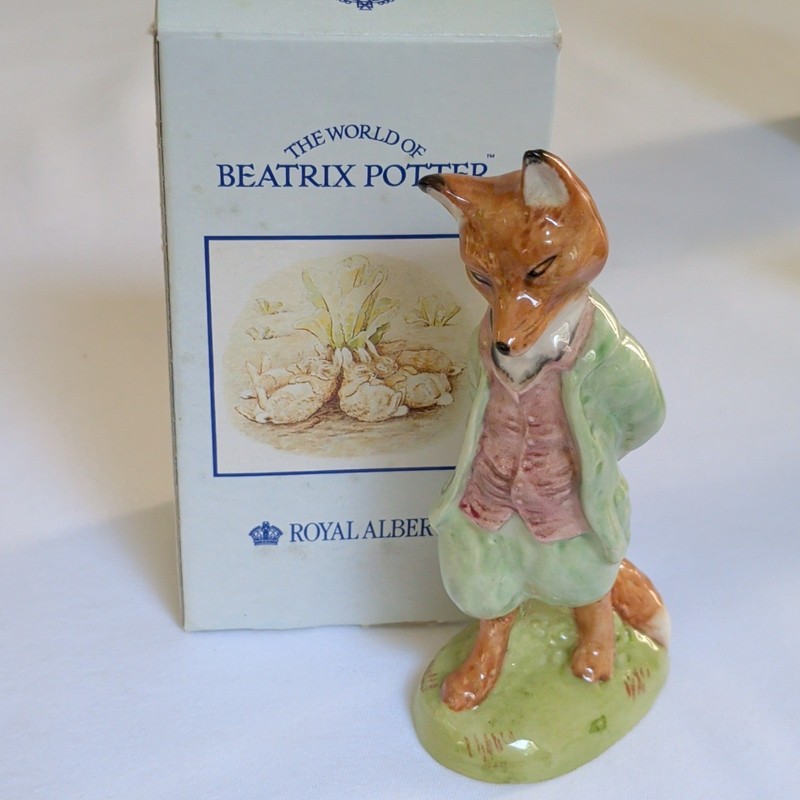 Royal Albert Foxy Whiskered Gentleman Fox Porcelain Figurine