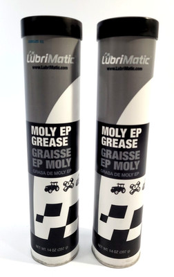 2x MultiPurpose Moly EP Grease 14 Oz Cartridge for Machinery and Automotive Use