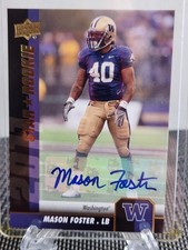 2011 Upper Deck Football - Star Rookie Mason Foster #113 Gold Autographs