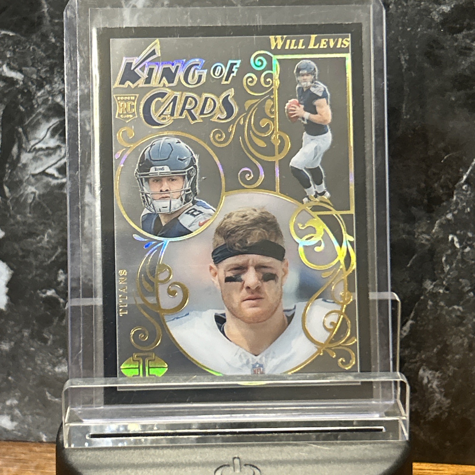 2023 Panini Illusions #20 Will Levis King of Cards Black #/50