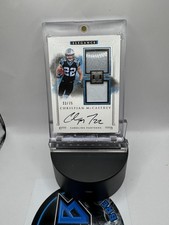 2017 Impeccable Rookie Patch On Card Auto /75 Christian Mccaffrey. rookie card picture