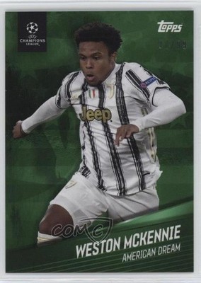2021 Topps American Dream Green /99 Weston McKennie 01xd