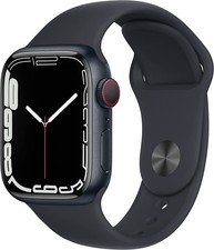 Apple Watch Series 7 GPS  LTE w/ 41MM Midnight Blue Aluminum Case  Sport Band