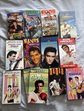 Lot of 13 Elvis Presley VHS Movies And Documentaries