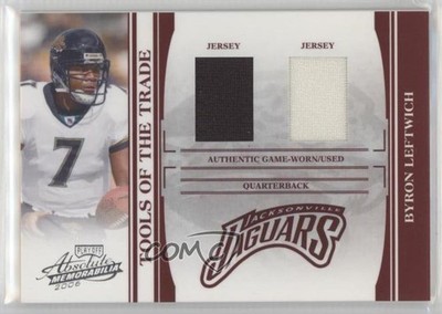 2006 Playoff Absolute Memorabilia Red Double Materials 98/100 Byron Leftwich 0af