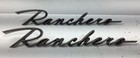 1961 Ford Ranchero Fender Emblem Script, Pair of 2, One Broken