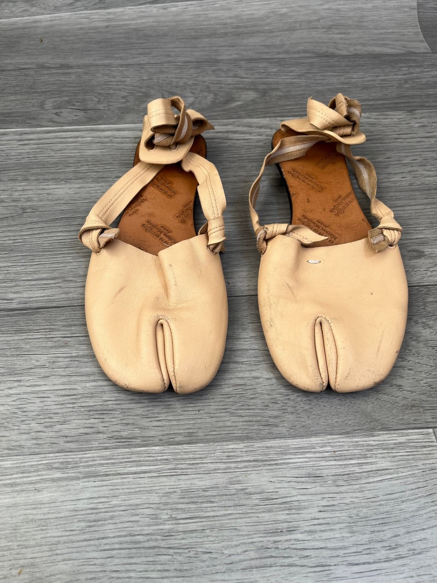 Maison Martin Margiela tabi beige ballerina flat ballet sz 37 | eBay