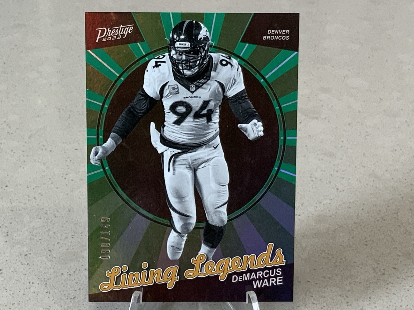 2023 Panini Prestige- Living Legends DeMarcus Ware #LL-15 Xtra Points Green /149