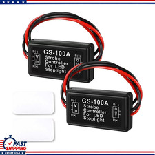 Led Flash Strobe Controller 2-pack 1.96in X 1.18in Cars Trucks Suvs Motorcycl Led Flash Strobe Controller 2-pack 1.96in X 1.18in Cars Trucks Suvs Motorcycl