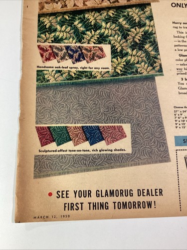 Atlanta GA Print Ad 1950 AJC Glamorug New York - Picture 6 of 8