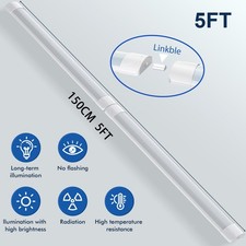 LED Strip Lights 2FT 3FT 4FT 5FT Batten Tube Light Garage Workshop Office Lamps