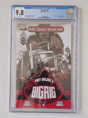Post Malone's BigRig #0 (2025) Free Comic Book Day Wraparound Cover CGC 9.8