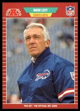 Marv Levy 1989 Pro Set #34 Buffalo Bills NFL READ FREE SHIPPING AutographDen