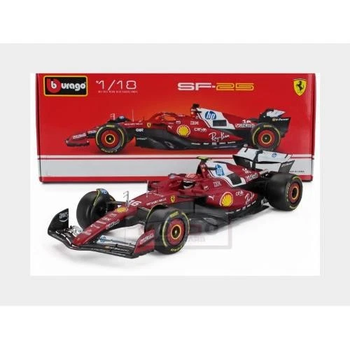 1:18 BURAGO Ferrari F1 Sf-25 #16 Season 2025 Charles Leclerc Red BU16816-L - Image 2 of 2