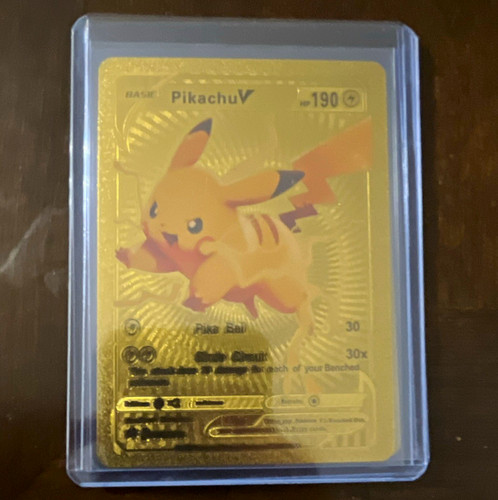 Pikachu V Pokemon non TCG gold fan art