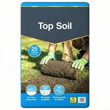 25 Litre Garden Top Soil Bag for Planting, Lawn Care and Garden Use