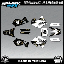 Graphics Kit for Yamaha YZ250 YZ125 (1996-2001) YZ 250 YZ 125 Future - Gold
