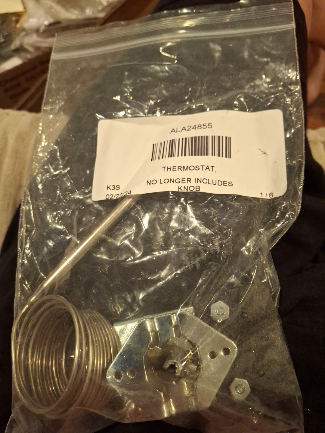 Aladdin Temp-Rite 24855 Thermostat, 550F - Free Shipping + Genuine OEM