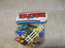 VTG NOS Deluxe Wild West Set 21 Pieces SEALED Processed Plastic Tim Mee USA L7