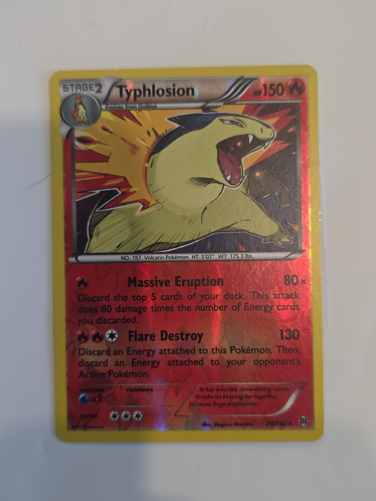 Pokémon TCG Typhlosion BREAKthrough 20/162 Holo Rare