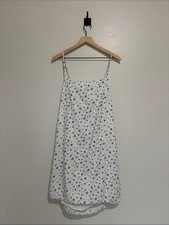 American Eagle Ditsy Floral Print Cottage Prairie Sheath Mini Dress White XXL