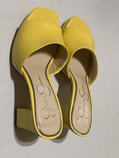 Jessica Simpson Femme Percia Sandale à Talon, Jaune Vif, 40