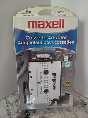 MAXELL Cassette Adapter, Model P-10, #191210, MP3 iPod Car Adaptor, SEALED NEW