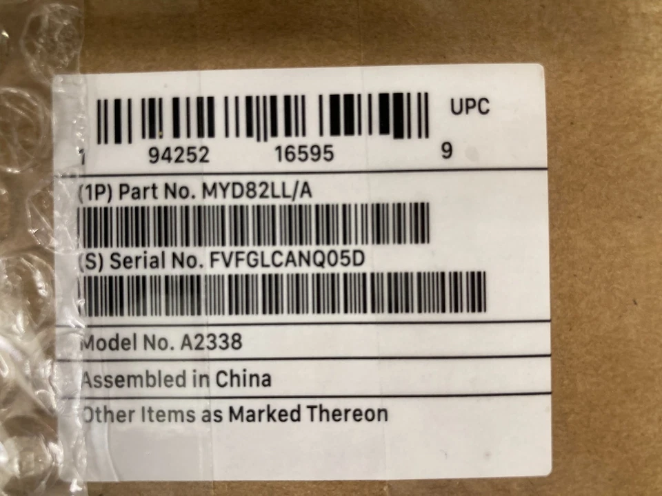 Apple MacBook Pro 13" 2020 M1 1TB SSD 8GB RAM 256 SSD Space Gray - Image 2 of 3