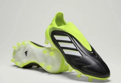 New Adidas Copa Pure 3 Elite Laceless FG Cleats JH6302 Men s 8.5 Black Green Bag