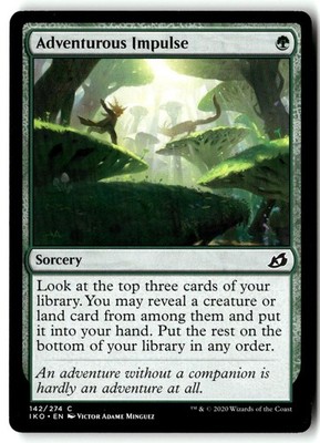 Adventurous Impulse 142 Common Ikoria: Lair of Behemoths Magic: The Gathering LP