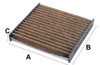 Valeo Filter, Innenraumluft 701021 FüR Daihatsu Jaguar Land Rover Lexus Toyota