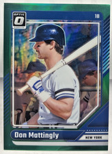 Don Mattingly 2024 Panini Donruss Optic #87 - Green Prizm #'d 3/5 - NY Yankees
