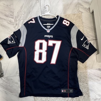 Nike New England Patriots Rob Gronkowski #87 NFL On-Field Jersey Men's XXL Navy