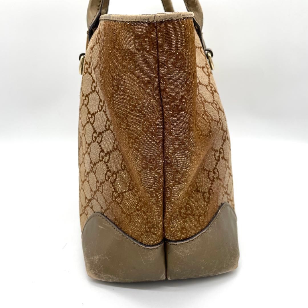 Gucci Tote Bag GG Pattern Gradient Bamboo Charm Brown — image 8