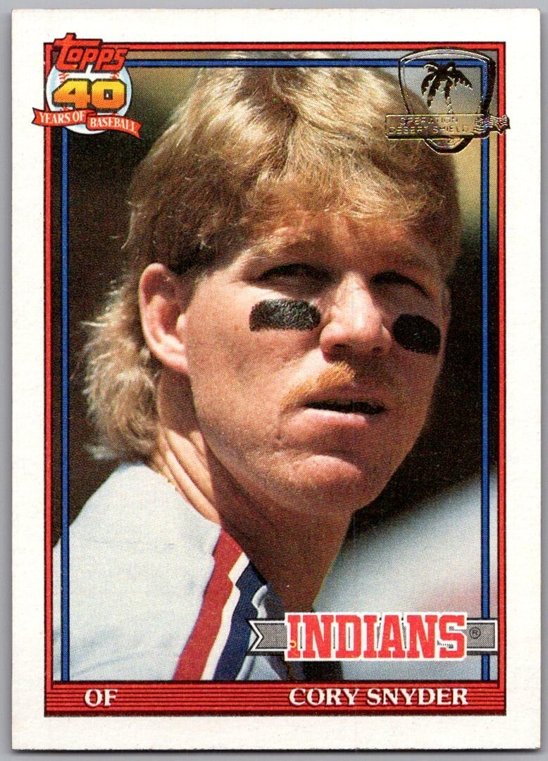 1991 Topps - Cory Snyder #323 Operation Desert Shield