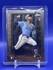#201 2025 Topps Chrome BASE / Carlos Rodriguez RC Milwaukee Brewers