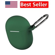 Emerald Green Silicone Case for Google Pixel Buds A-Series 2 with Carabiner