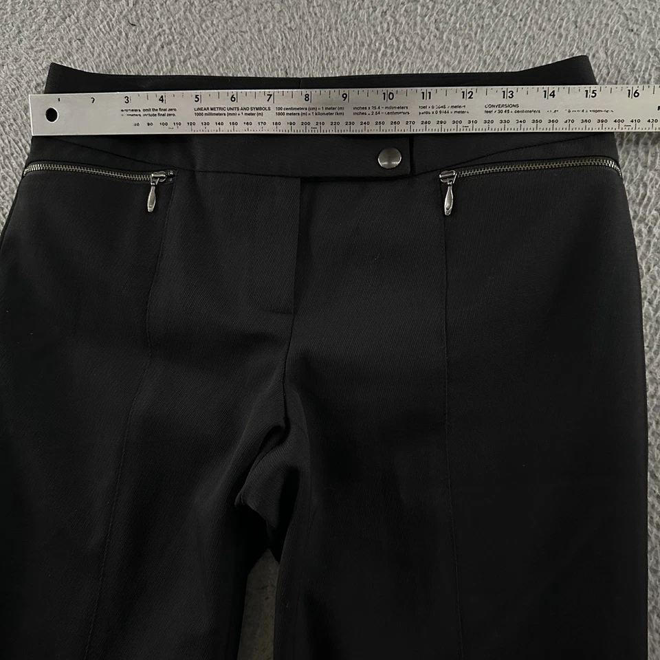Женские брюки Classiques Entier черные размер 2 средняя посадка карманы на молнии шерсть полиэстер - Изображение 4 из 4