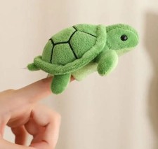 Sea Turtle Finger Puppet Plush Toy 3" Stuffed Animal Toddler Doll Gift for Kids