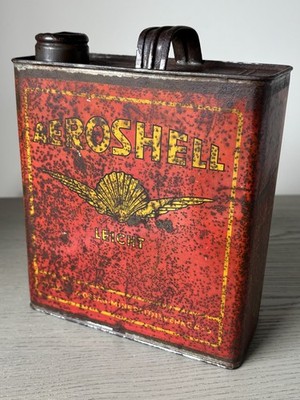 Extremely rare Aeroshell Motor Oil can