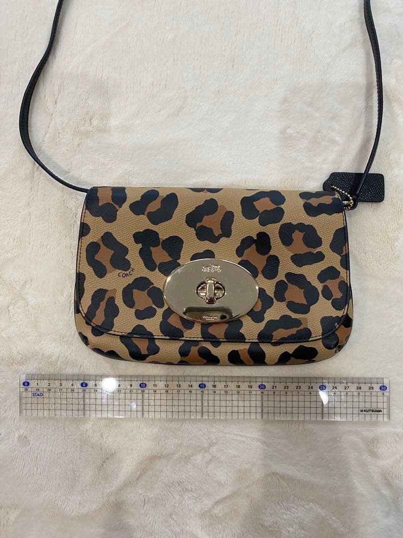 COACH Shoulder Bag Leopard Pattern 4a - image 4