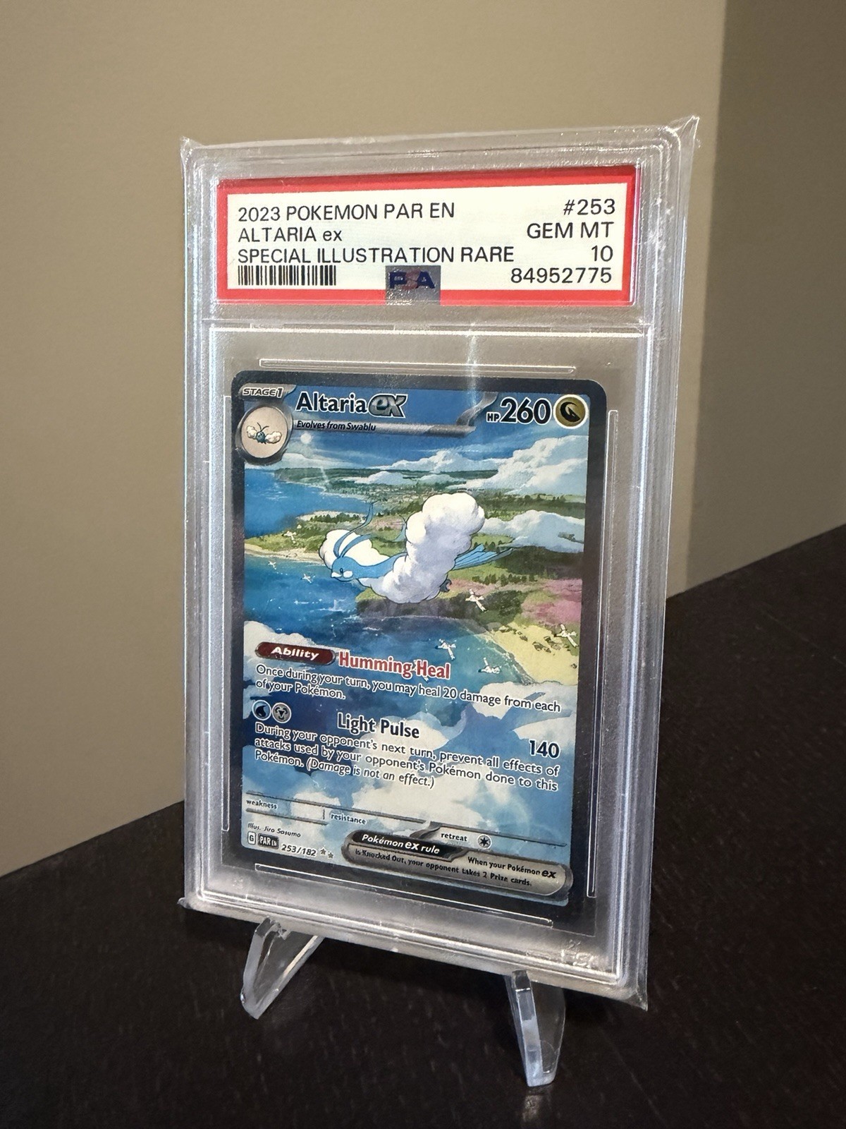 Pokemon TCG 2023 SV04 Paradox Rift Altaria ex 253/182 SIR Holo PSA 10
