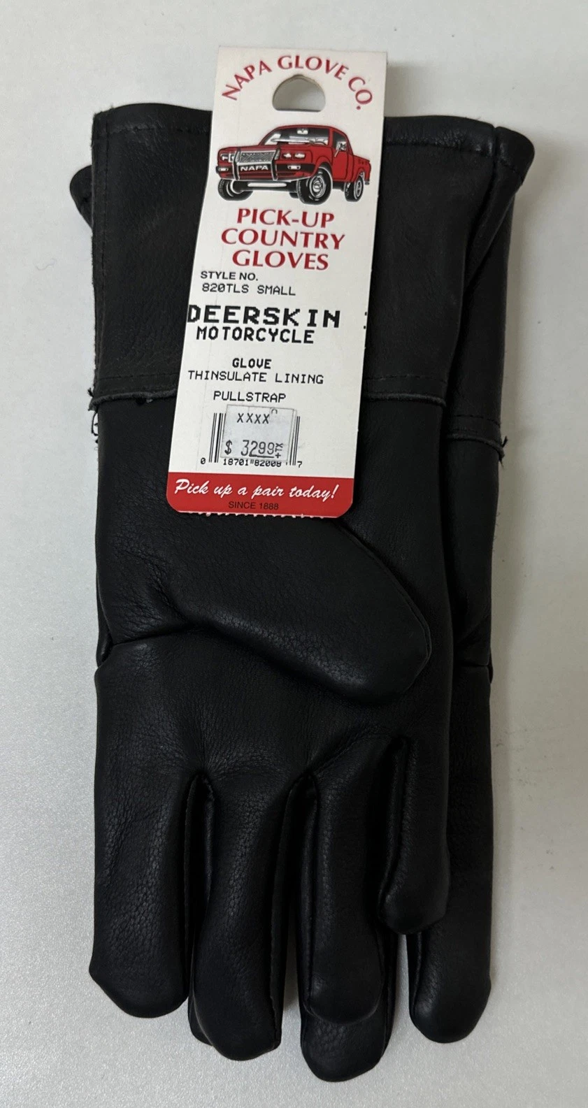 Vtg Napa Glove Company Pick up Country Deerskin Motorcycle Gloves Size S NEW