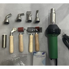 Hot Air Plastic Welder 1600W PVC TPO Vinyl Heat Gun Torch  9 Accessories