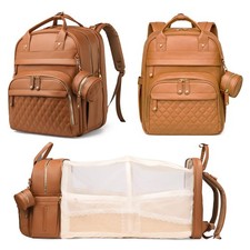 Diaper Bag with Changing Station, Waterproof 3 in 1 Diaper Backpack with Fold...