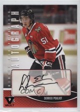 2012-13 ITG Heroes and Prospects Vault Black Derrick Pouliot #A-DP Auto 0c3
