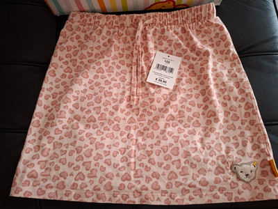 Steiff Mädchen Rock Gr. 122 Herzchen Rosa NP 39,95 