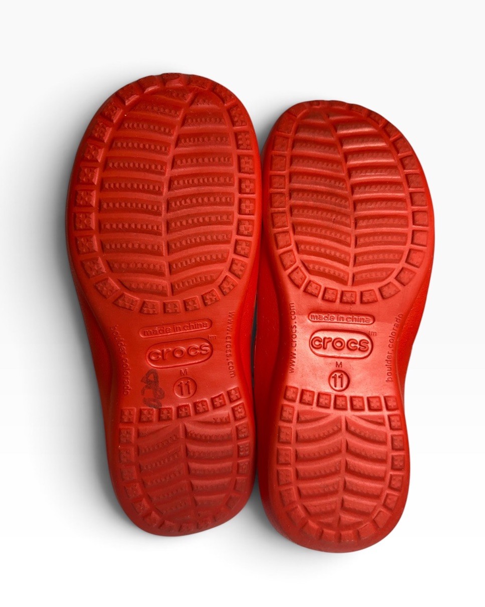 CROCS Athens Wisconsin Badgers Sandals Flip Flops Mens Size 11 image 7