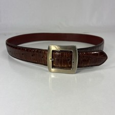Ann Taylor Brown Genuine Leather Belt - Women's Size 28